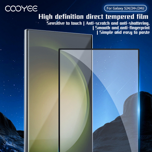 For Samsung S24ultra Tempered Film Hd Glass 3d Protective Film Edge Adhesive Curved Screen Full Screen S24 Stickers