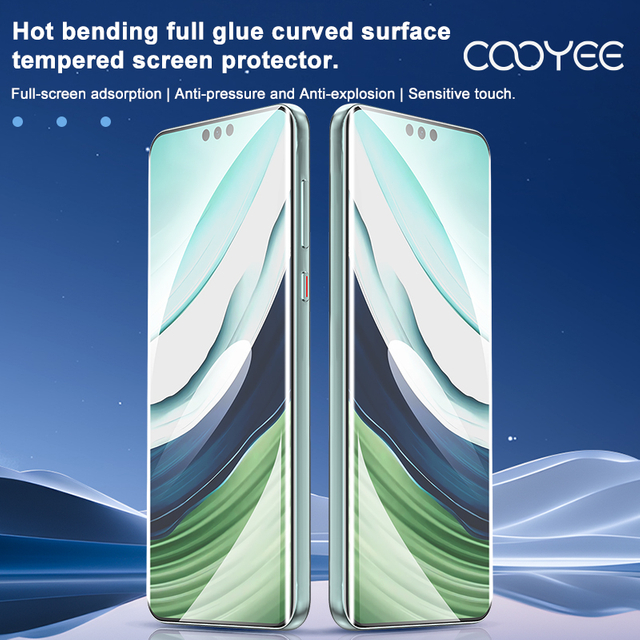 Huawei Mate60Pro Tempered Film Cell Phone Membrane HD Anti-fall Wear-resistant Anti-fingerprint Curved Hot Bend Glass Pro+ Universal