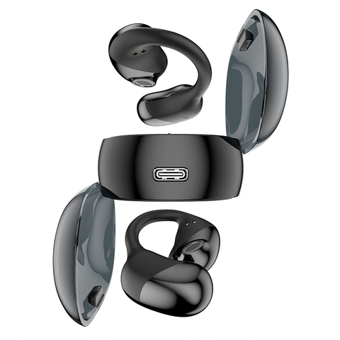 New Design Fast Charge Digital Display TYPE-C Wireless Bluetooth Headphones OWS Open Ear Mini Headphones