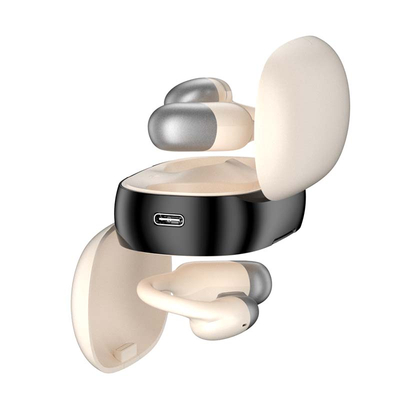 Silicone Soft Ear Hanging Design Future Bluetooth Headset Wireless Air Conduction Earbuds