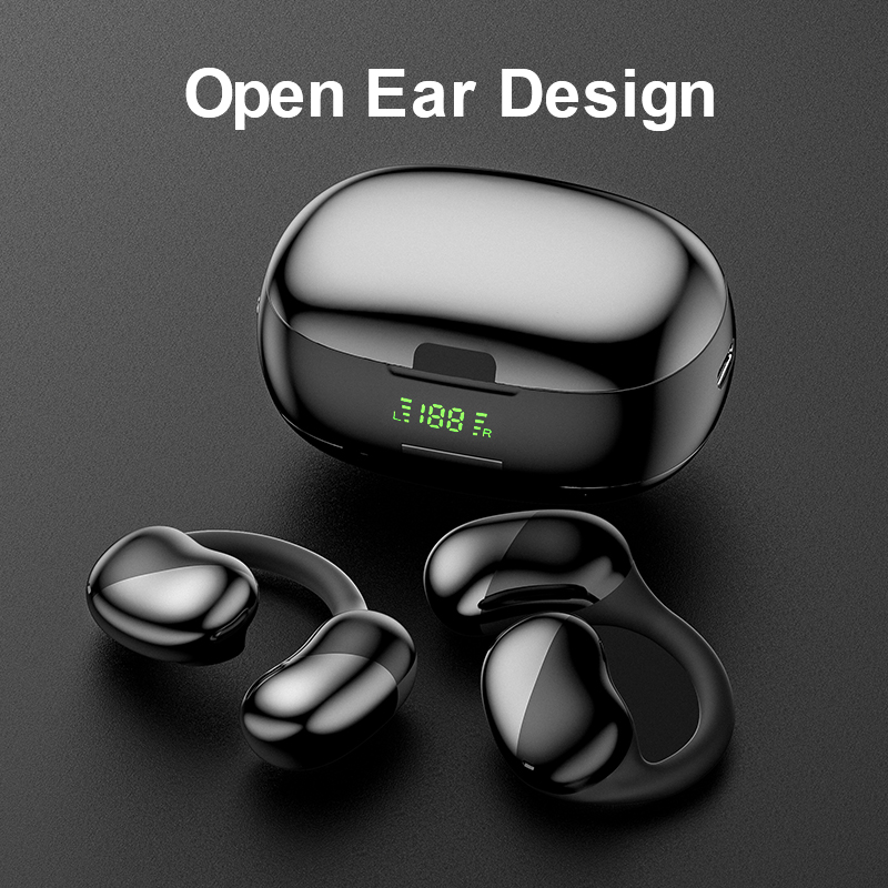 Silicone Soft Ear Hanging Design Long Wear Ear Pain Bluetooth Wireless Air Conduction Headphones