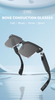 CY02 Bone Conduction Glasses Bluetooth Sunglasses