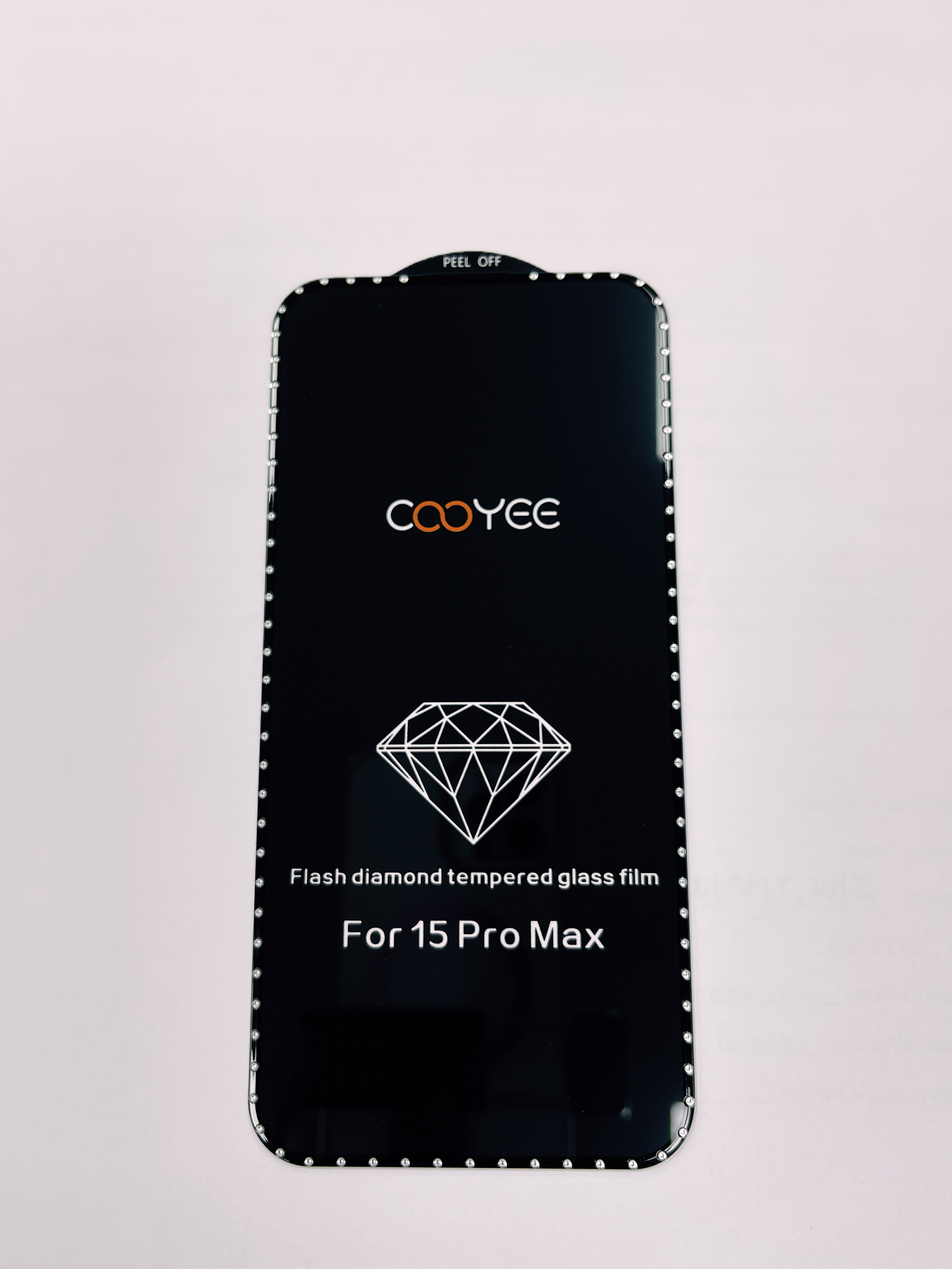 Diamond Apple 15 Pro Max Clear Tempered-glass Mobile Phone Screen Protectors Drop Film Full Screen Coverage Non-stick Fingerprints