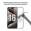 Wholesale For iPhone 16/16 Pro Tempered Glass Screen Protector Explosion-Proof Silk Screen Printing Full Cover