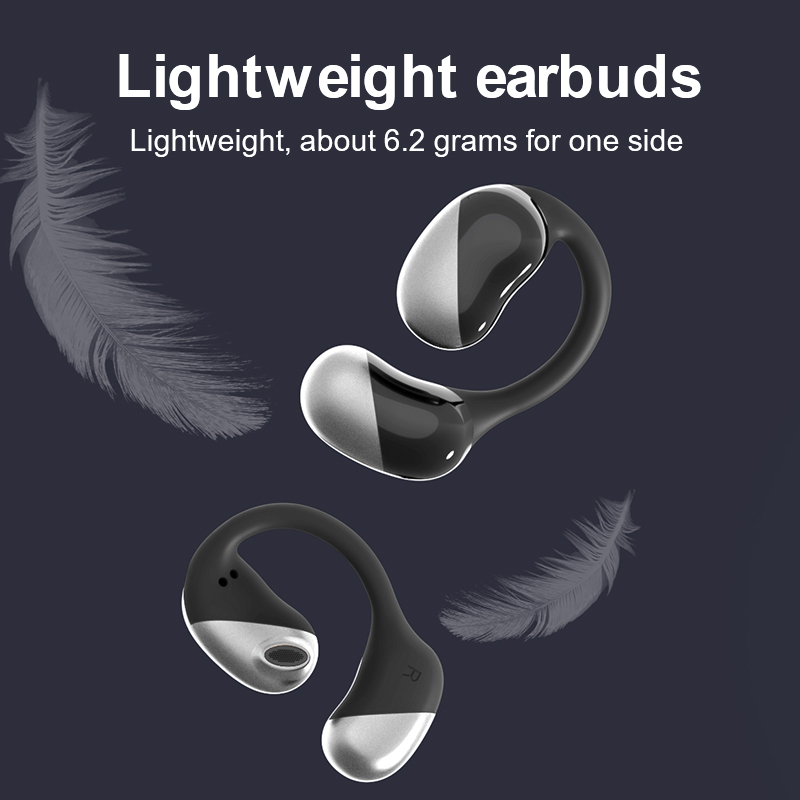Fully Open Directional Audio In-Ear Suspension Wear Light Fit Bluetooth Wireless Open Ear Headphones