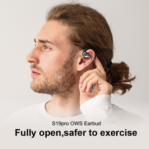 Silicone Soft Air Conduction Headphones Wireless Sports Earphone Speaker Headset